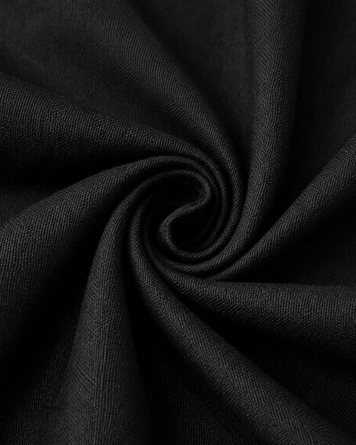 Black Ruffle Front Button Top with Tie-Back Waist