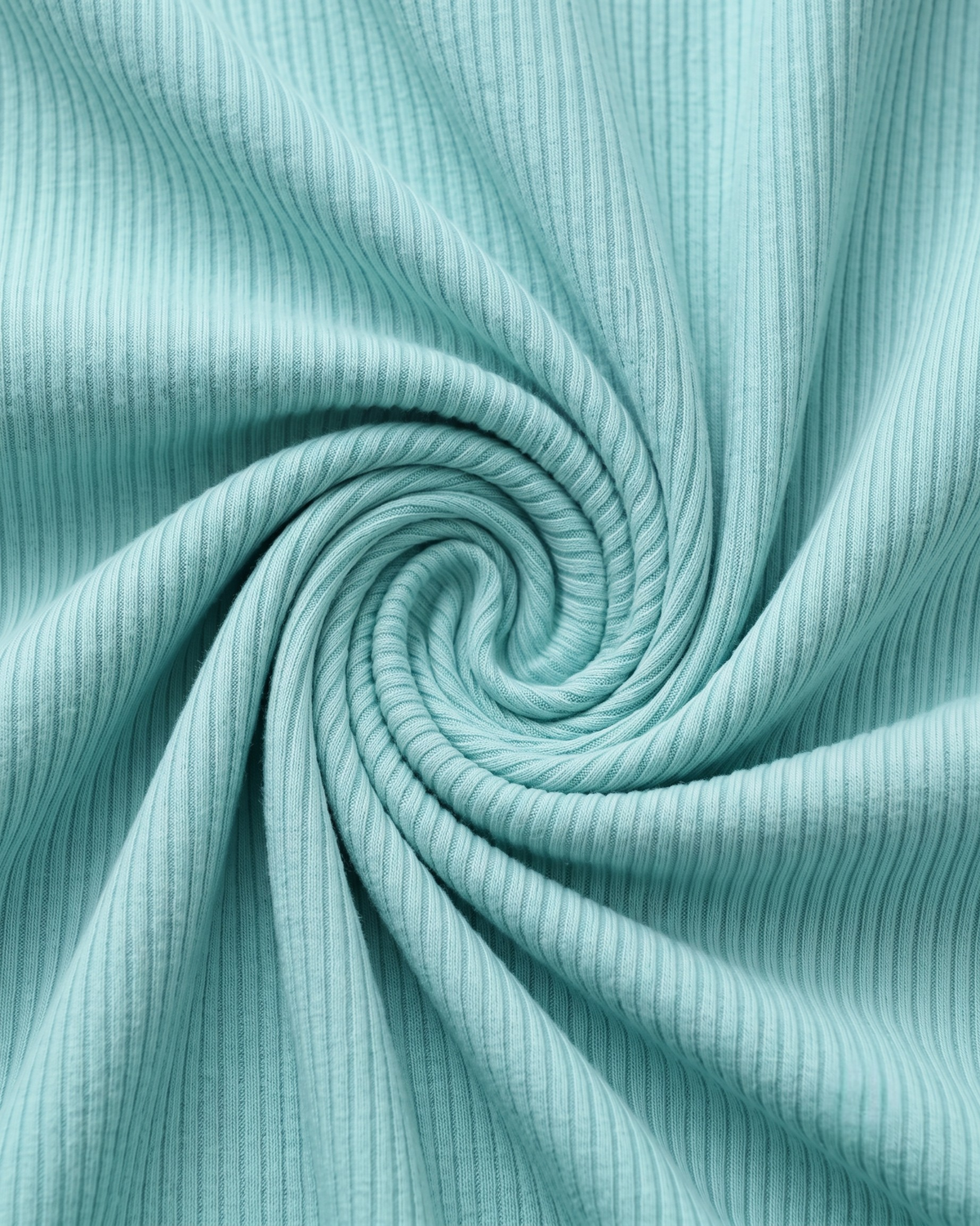 Women's Mint Green Short-Sleeve Ribbed Crop Top