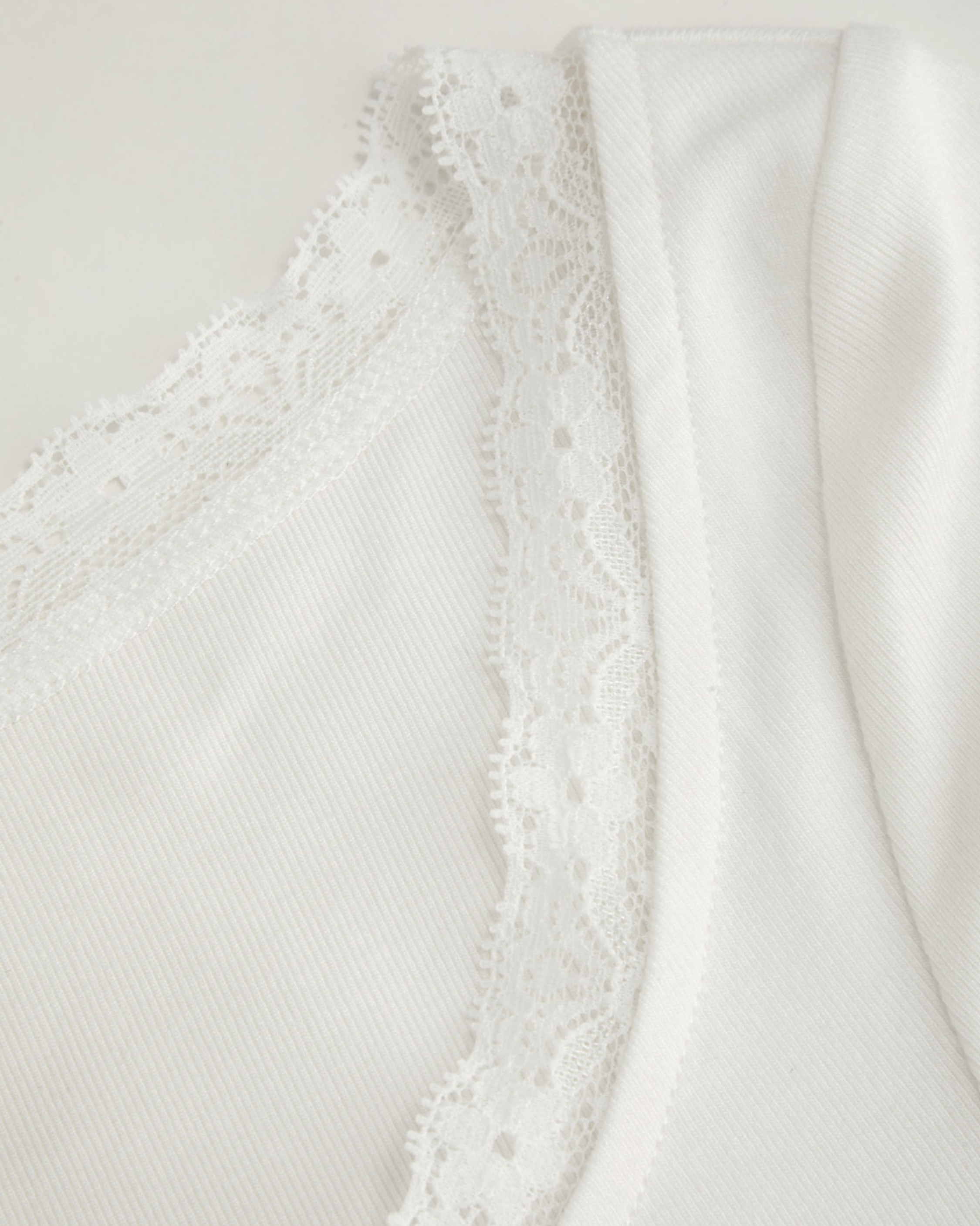 White Lace Crop Top