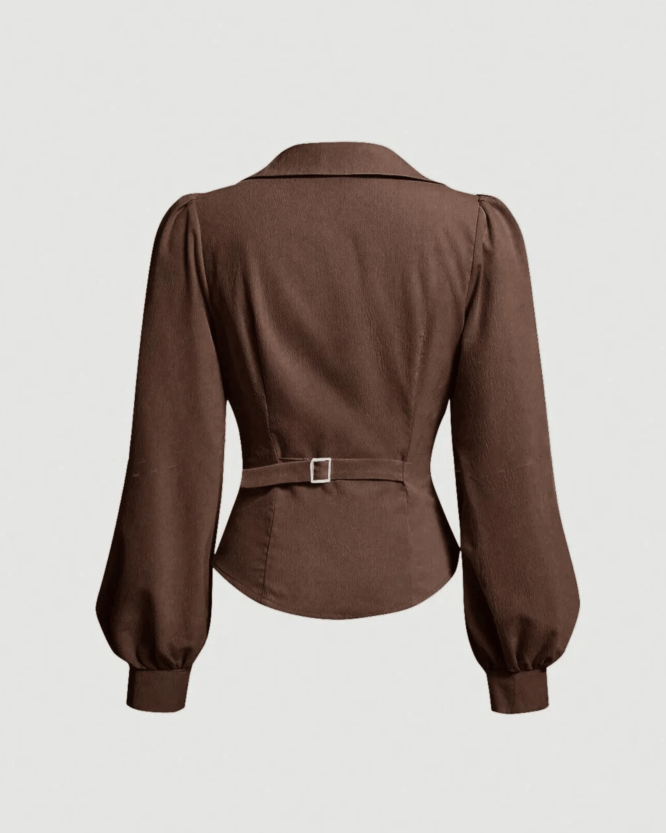 COMBO: V-Neck Bubble Wrap Brown & Black Top