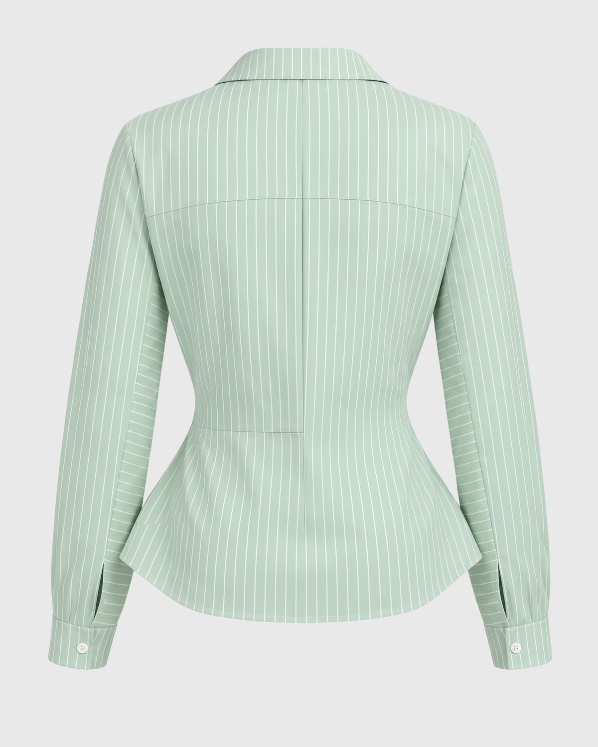 Light Green Striped Shirt