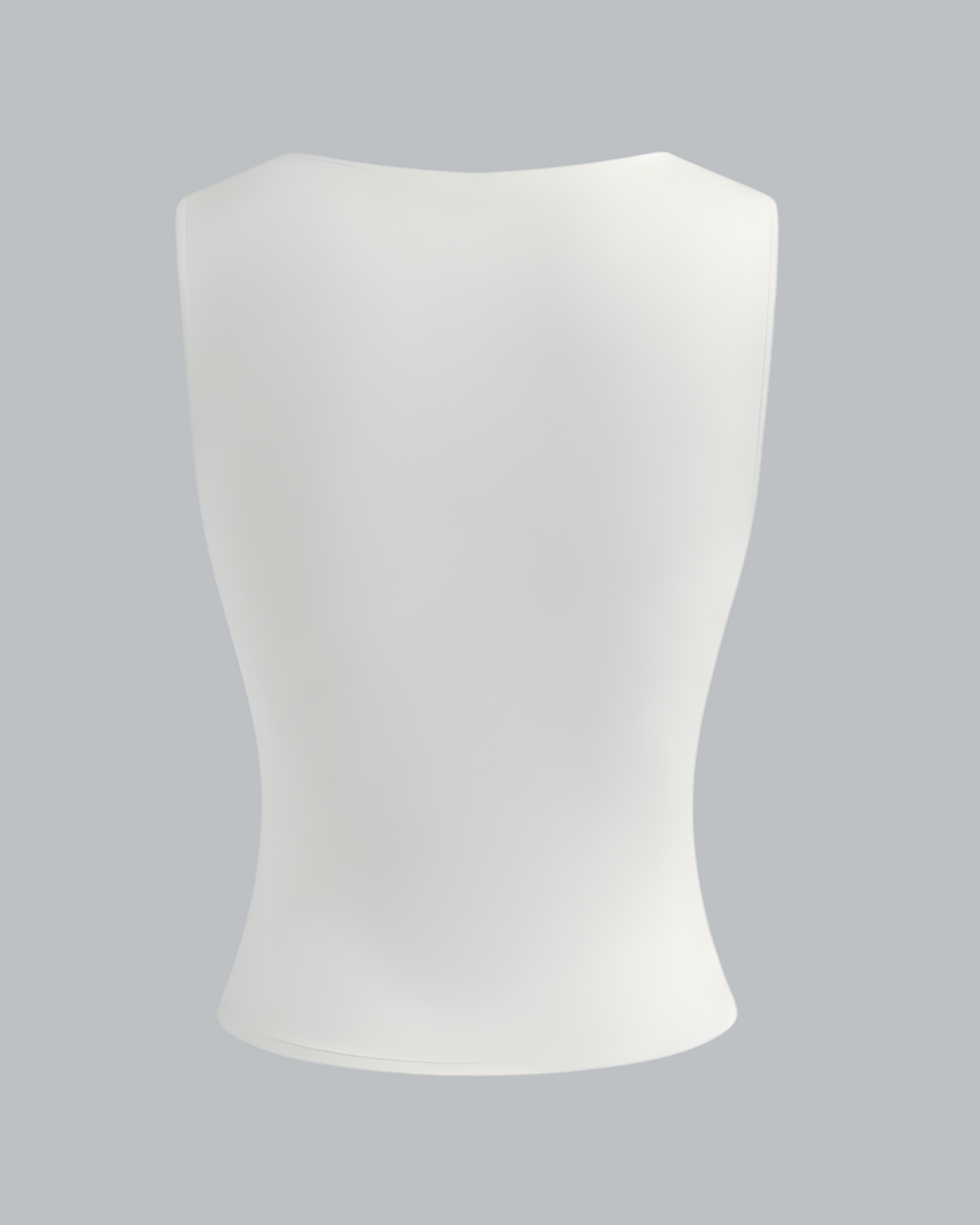 White Sleeveless Square Neck Top