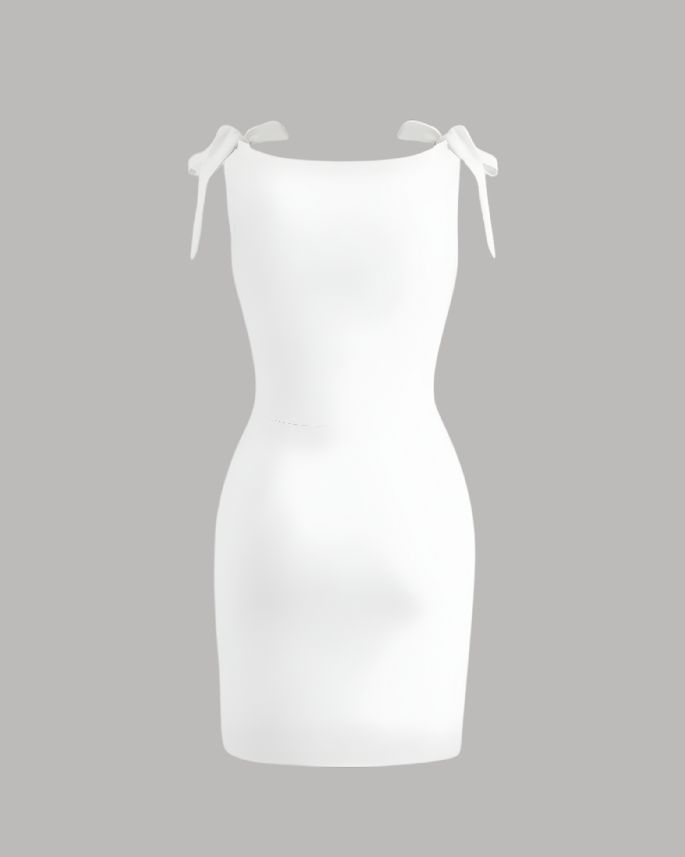 Soft Jersey Boat-Neck Wrap-Tie Mini Dress - White