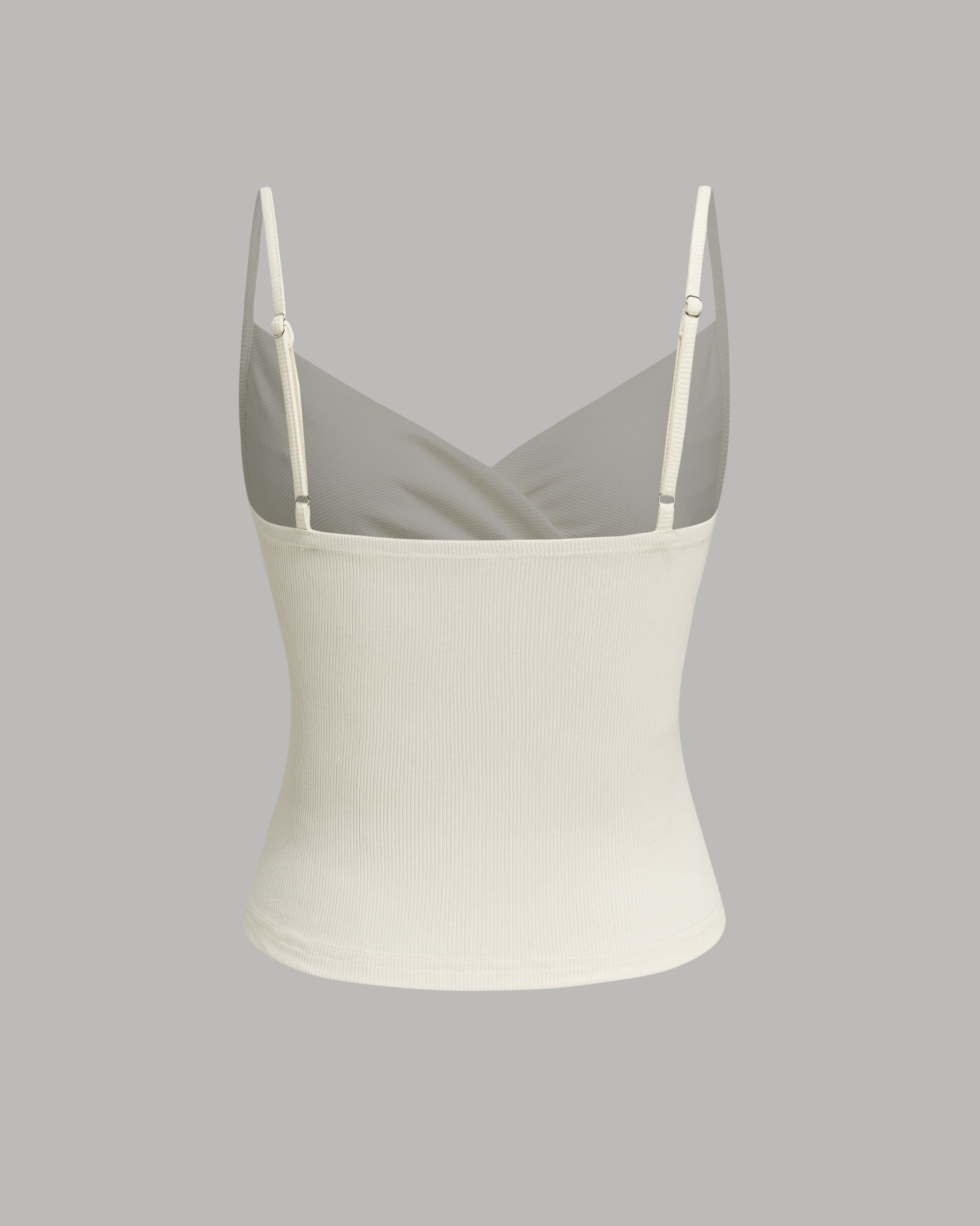 GlideWrap V-Neck Slim Cami - Cream