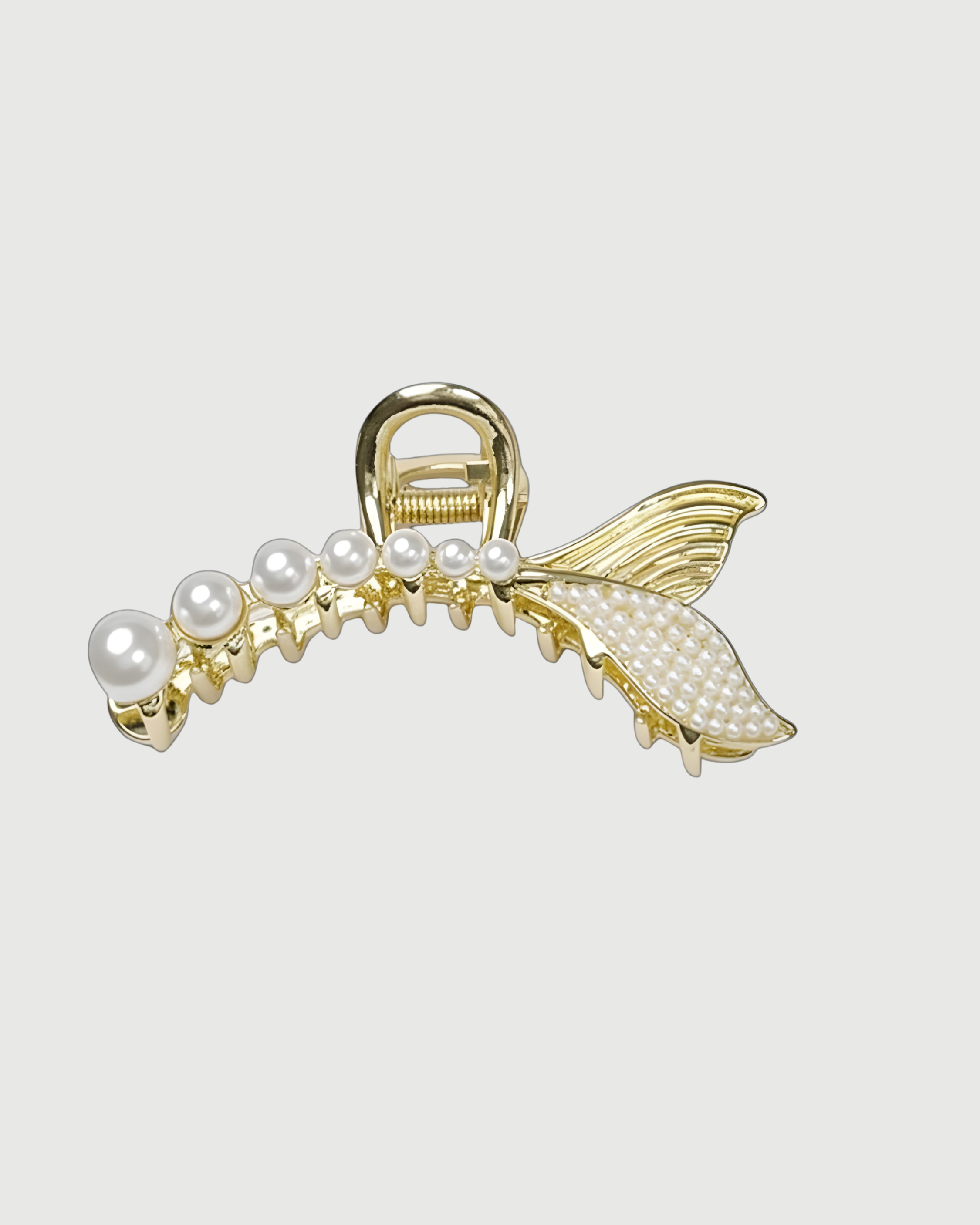 Large Pearl Hair Claw Clips,Metal Claw Clips For Thick Long Hair